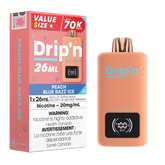 Peach Blue Razz Ice Disposable Vape Envi Drip’n 26ML 70K